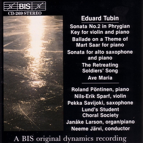 Couverture SONATE VIOLON PIANO 2 / SONATE SAX.ALTO PIANO / BALLADE... de Eduard TUBIN