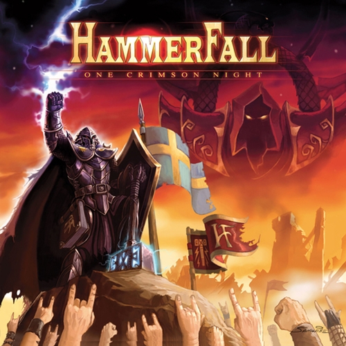 Couverture ONE CRIMSON NIGHT de HAMMERFALL