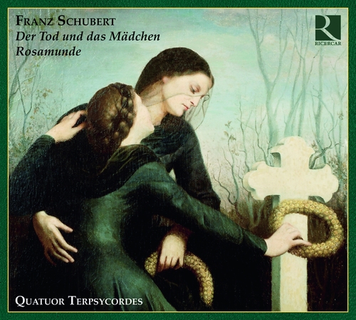 Couverture QUATUOR CORDES  "ROSAMUNDE" / "LA JEUNE FILLE ET LA MORT" de Franz SCHUBERT