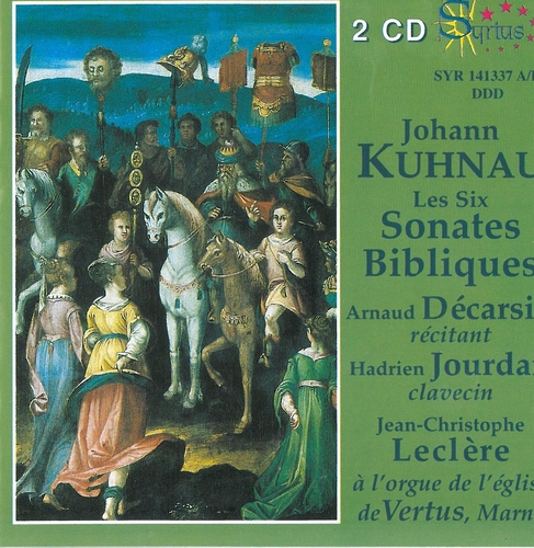 Couverture SONATES BIBLIQUES (AVEC RECITATION EN FRANCAIS) de Johann KUHNAU