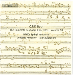 Image du média "CONCERTO CLAVIER VOL.18: WQ.43/1-4 de Carl Philipp Emanuel BACH"