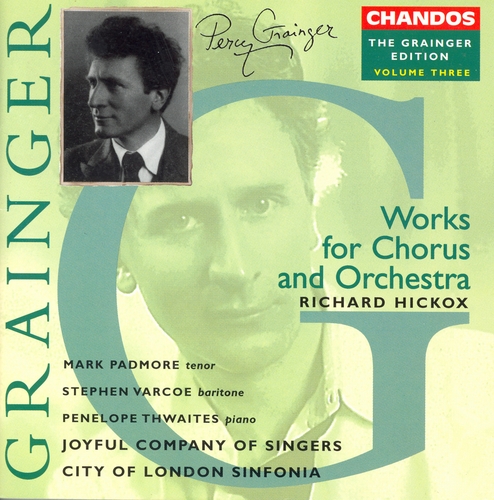 Couverture OEUVRES POUR CHOEUR & ORCHESTRE de Percy George GRAINGER