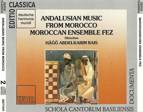 Couverture ANDALUSIAN MUSIC FROM MOROCCO de MOROCCAN ENSEMBLE FEZ