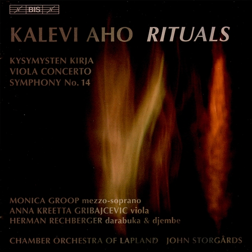 Couverture KYSYMYSTEN KIRJA / VIOLA CONCERTO / SYMPHONY NO. 14, de Kalevi AHO