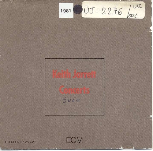 Couverture CONCERTS (BREGENZ) de Keith JARRETT