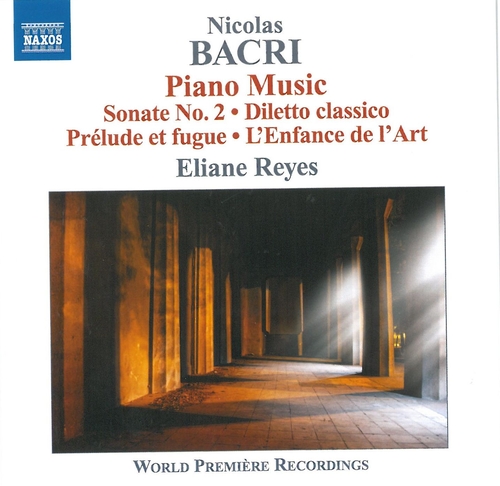 Couverture PIANO MUSIC de Nicolas BACRI