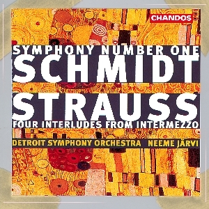 Couverture SYMPHONIE 1 (+ R.STRAUSS) de Franz SCHMIDT