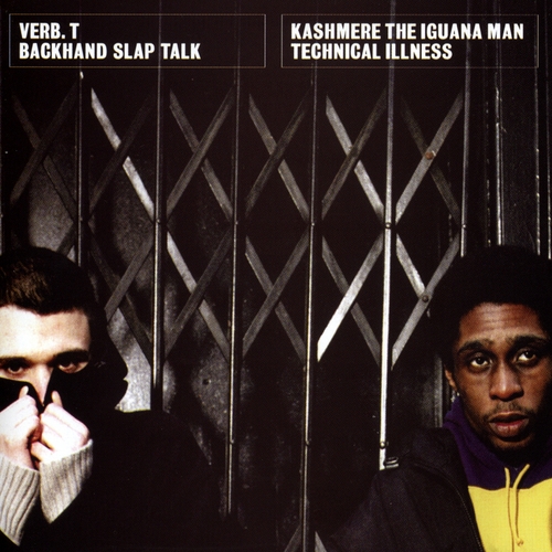 Couverture TECHNICAL ILLNESS - BACKHAND SLAP TALK de KASHMERE THE IGUANA MAN/VERB.T