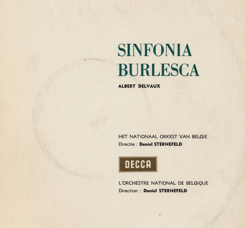 Couverture SINFONIA BURLESCA de Albert DELVAUX