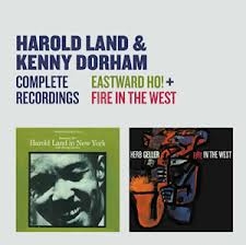 Couverture EASTWARD HO! + FIRE IN THE WEST de Harold LAND & KENNY DORHAM