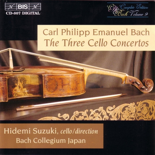 Couverture CONCERTO VIOLONCELLE WQ.170-172 de Carl Philipp Emanuel BACH