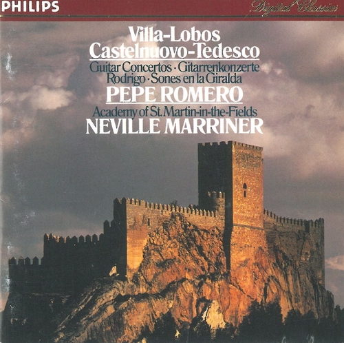 Couverture + CASTELNUOVO-TEDESCO, RODRIGO) CONCERTO GUITARE de Heitor VILLA-LOBOS