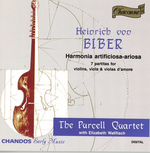 Couverture HARMONIA ARTIFICIOSA-ARIOSA, 7 PARTITAS de Heinrich Ignaz von BIBER