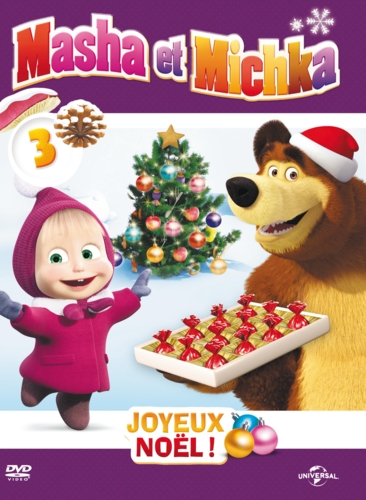 Couverture MASHA ET MICHKA - 3: JOYEUX NOËL de Oleg KUZOVKOV