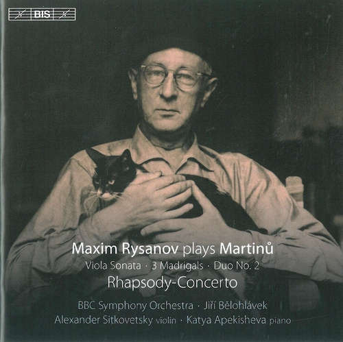 Couverture RHAPSODY-CONCERTO de Bohuslav MARTINU