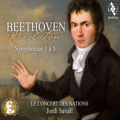 Couverture BEETHOVEN RÉVOLUTION - SYMPHONIES 1 À 5 de Ludwig van BEETHOVEN