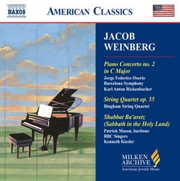 Image du média "CONCERTO PIANO 2 / QUATUOR CORDES OP.55 / SHABBAT BA'ARETZ de Jacob WEINBERG"