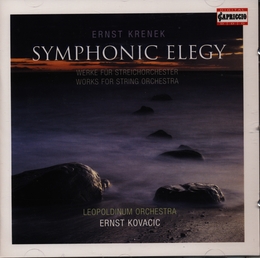 Image du média "SYMPHONIC ELEGY / 7 LEICHTE STÜCKE / ADAGIO UND FUGE ... de Ernst KRENEK"