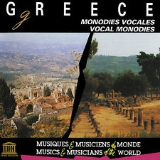 Couverture GRÈCE: MONODIES VOCALES de Dimitri KAUKAS