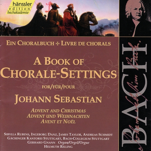 Couverture LIVRE DE CHORALS - AVENT ET NOEL de Johann Sebastian BACH