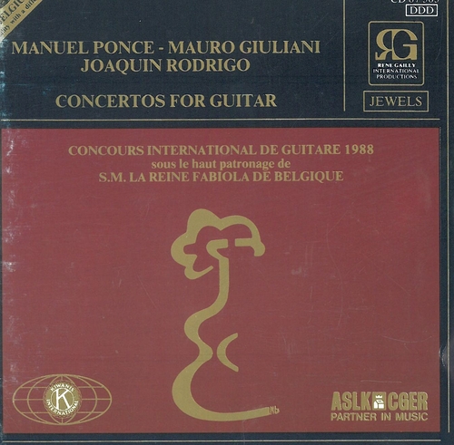 Couverture CONCIERTO DEL SUR (+ GIULIANI: CONC.GUIT.OP.30 /+ RODRIGO) de Manuel Maria PONCE