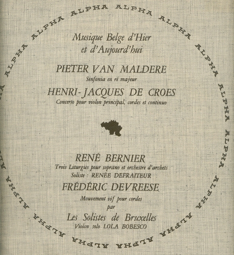 Couverture BERNIER,DE CROES,DEVREESE,VAN MALDERE