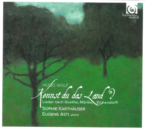 Couverture KENNST DU DAS LAND, LIEDER NACH GOETHE, MÖRIKE, EICHENDORFF de Hugo WOLF