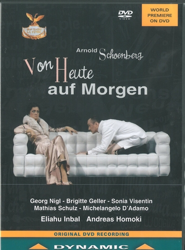 Couverture VON HEUTE AUF MORGEN, OPÉRA EN UN ACTE de Arnold SCHOENBERG