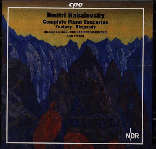 Couverture CONCERTOS PIANO 1,2,3,4 / FANTAISIE / RHAPSODY de Dmitry Borisovich KABALEVSKY