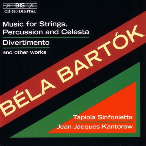 Couverture MUSIQUE CORDES PERCUSSION CELESTA / DIVERTIMENTO / ... de Béla BARTOK