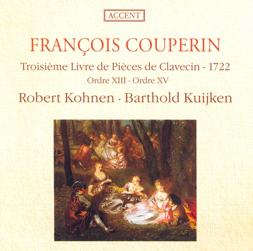 Couverture PIECES DE CLAVECIN: ORDRES 13-15 de François "le Grand" COUPERIN