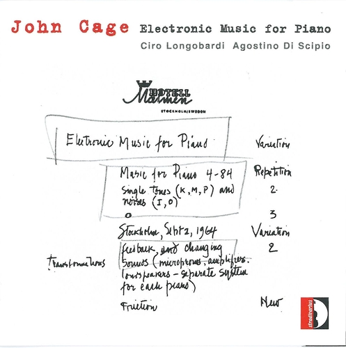 Couverture ELECTRONIC MUSIC FOR PIANO de John CAGE