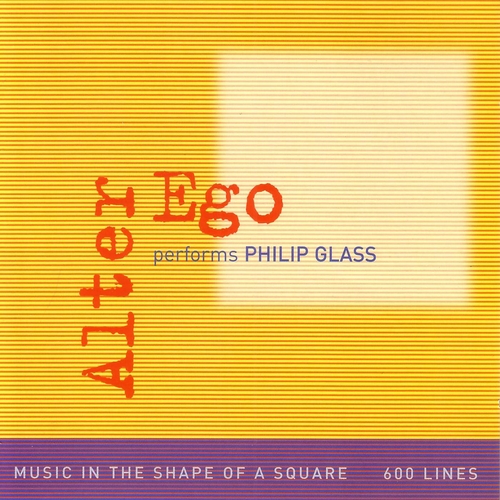 Couverture MUSIC IN THE SHAPE OF A SQUARE de Philip GLASS