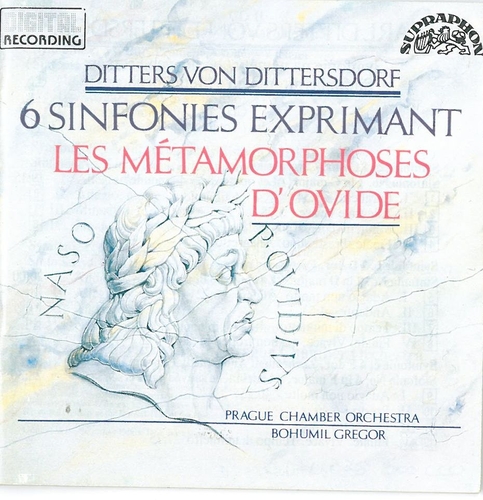 Couverture SYMPHONIES D'APRES LES METAMORPHOSES D'OVIDE de Karl Ditters von DITTERSDORF