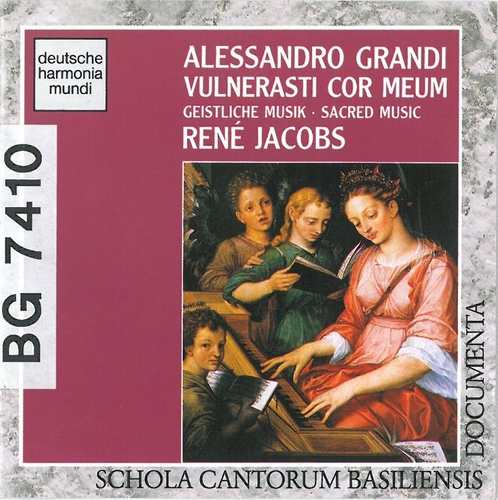 Couverture VULNERASTI COR MEUM: MUSIQUE SACREE de Alessandro GRANDI