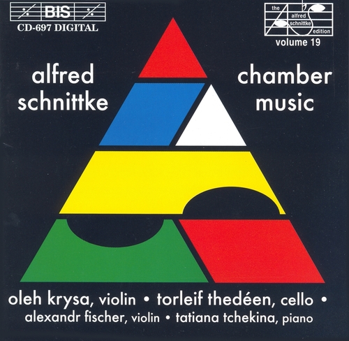 Couverture MUSIQUE DE CHAMBRE de Alfred Garrijévitch SCHNITTKE