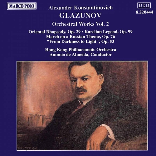 Couverture OEUVRES POUR ORCHESTRE (VOL.2) de Alexander Konstant. GLAZOUNOV