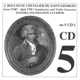 Image du média "SYMPHONIE OP.IX 1, OP.X 2 / CONCERTOS OP.III 2, OP.VIII 11 de Joseph Boulogne de SAINT-GEORGES"