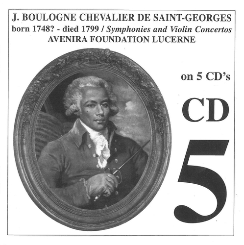 Couverture SYMPHONIE OP.IX 1, OP.X 2 / CONCERTOS OP.III 2, OP.VIII 11 de Joseph Boulogne de SAINT-GEORGES