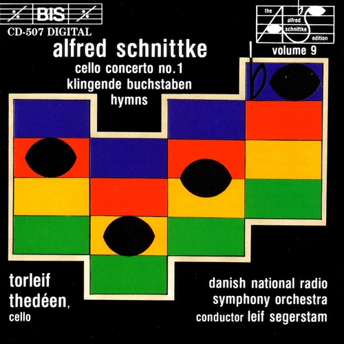 Couverture CONCERTO VIOLONCELLE 1 / KLINGENDE BUCHSTABEN / FOUR HYMNS de Alfred Garrijévitch SCHNITTKE