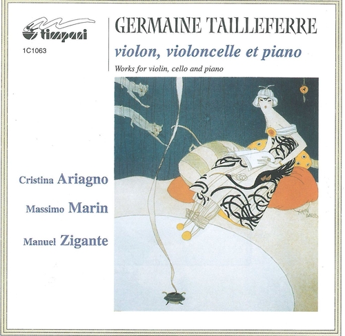 Couverture TRIO CLAVIER / SONATES VIOLON PIANO 1,2 / CALME SANS LENTEUR de Germaine TAILLEFERRE