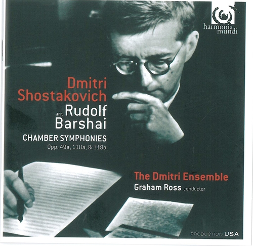 Couverture CHAMBER SYMPHONIES OP.49A, 110A, 118A de Dmitri CHOSTAKOVITCH