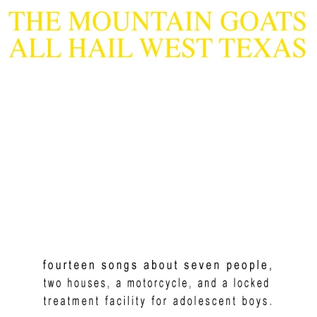 Couverture ALL HAIL WEST TEXAS de THE MOUNTAIN GOATS