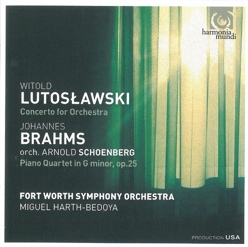 Couverture CONCERTO ORCHESTRE (+ BRAHMS/ SCHOENBERG) de Witold LUTOSLAWSKI