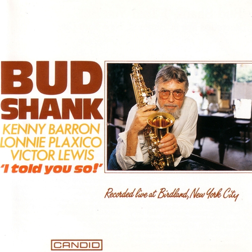 Couverture I TOLD YOU SO! de Bud SHANK