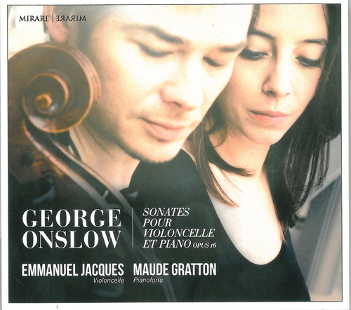 Couverture SONATE VIOLONCELLE PIANO OP.16 de Georges ONSLOW