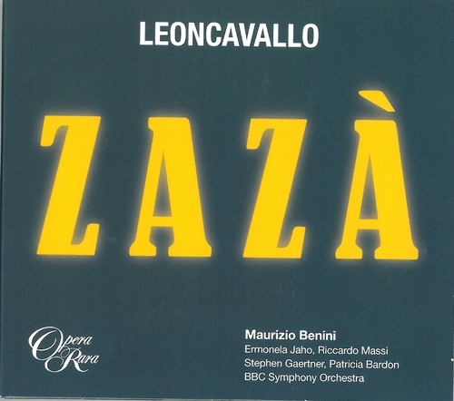 Couverture ZAZA de Ruggero LEONCAVALLO