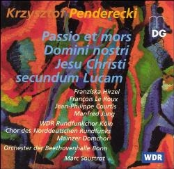 Couverture PASSIO ET MORS DOMINI NOSTRI JESU CHRISTI de Krzysztof PENDERECKI