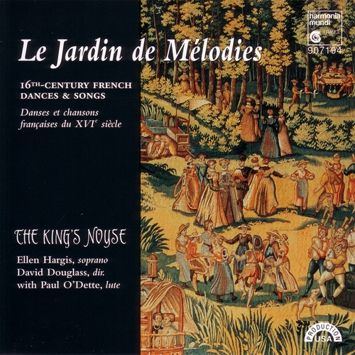 Couverture JARDIN DE MELODIES - DANSES ET CHANSONS FRANCAISES DU 16°S.