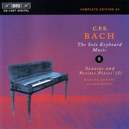 Image du média "SOLO KEYBOARD MUSIC VOL.8: SONATAS & "PETITES PIECES" de Carl Philipp Emanuel BACH"